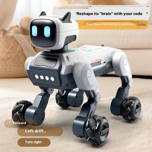 Jouet éducatif pour chien robot AI STEAM pour enfants animal RC télécommandé avec programmation de simulation pour le jeu - Product Image 5