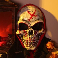 Masque de fantôme pour Halloween, effrayant, accessoire pour adultes, masque Cosplay et carnaval, décor de fête