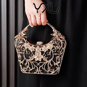 The New Listing Innovative Fashion Clutch Bag Wedding Bride Delicacy Rhinestone Party Clutch