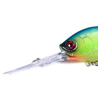 Umpan Pancing Crankbait Buatan, 12.5CM 20.5G Umpan Crank Bait Wobbler Umpan Pancing