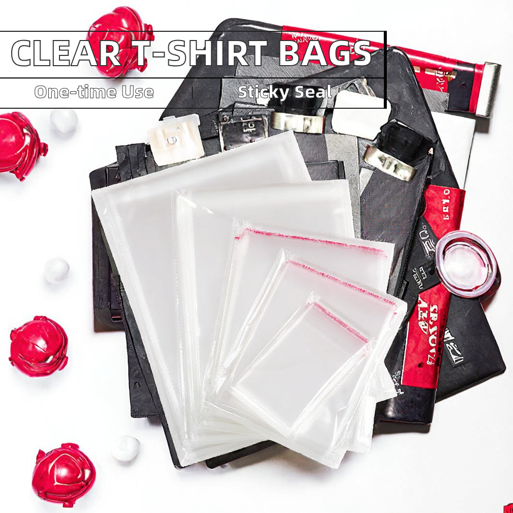 Custom Disposable Shrink Bags with Gravure Printing Self-Adhesive Seal BOPP Material for Gift & Craft