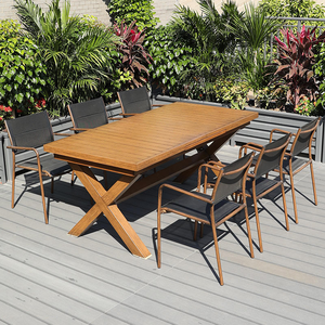 Juego de Mesa de <span class=keywords><strong>Comedor</strong></span> Moderno de Metal para Restaurante y Hotel, Diseño Ecológico Resistente a los Rayos UV - Product Image 3