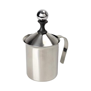 <span class=keywords><strong>Mousseur</strong></span> à lait manuel en acier inoxydable de 400ml pour cappuccino à café - Product Image 1