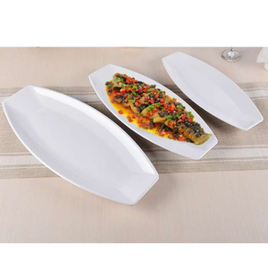 Plato Ovalado de Melamina para Servir, Bandeja para Restaurante, Juegos de Vajilla, Platos y Bandejas para Servir Pescado, Diseño de Cena - Product Image 3