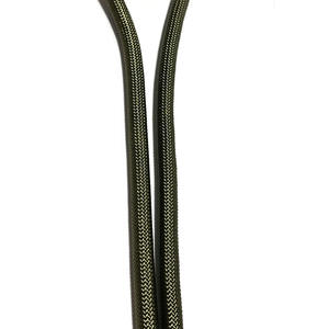 Dayanıklı çift klip İşlevli ayarlanabilir bel eller serbest el yapımı naylon halat altın köpek tasma - Product Image 5