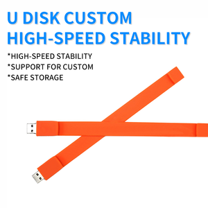 聚氯乙烯手链u盘七彩记忆棒u盘两用64gb u盘礼品 - Product Image 2