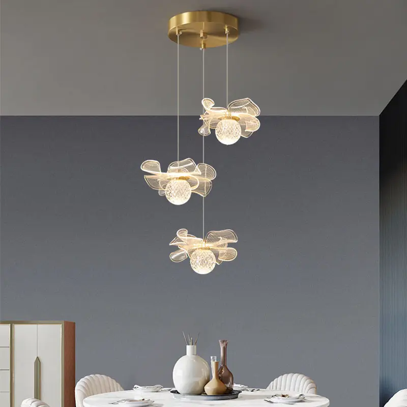 LED Butterfly Pendant Light Indoor Lighting Kids Hanging Lamp For Living Room Bedroom Bedside Kitchen Dining Table Decoration