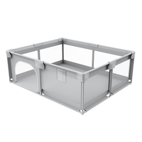 Parc de jeu carré pliable PP009 pour bébé, parc de jeu intérieur pour bébé fille avec clôture de sécurité, parc de jeu pliable portable pour tout-petits