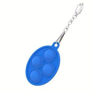 <b>Cute</b> Silicone Keychain Toy Decompression Squeeze Pendant Key Pendant Creative <b>Keyring</b> for Slowing Down Stress - Product Image 4