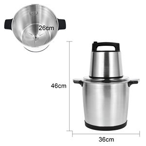 Picadora Eléctrica de Verduras y Carne de Acero Inoxidable para Cocina, 6L/10L/8L/10L/12L/15L - Product Image 4