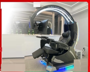 OEM OEDM Chaise de jeu de course ergonomique personnalisée en silice Rgb Led à dossier haut pivotant Chaise de bureau de joueur avec <span class=keywords><strong>repose</strong></span>-pieds - Product Image 5