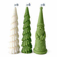 Bougie parfumée Père Noël pour sapin de Noël nordique, multi-styles, logo personnalisé, pour cadeau de Noël, vente en gros transfrontalière
