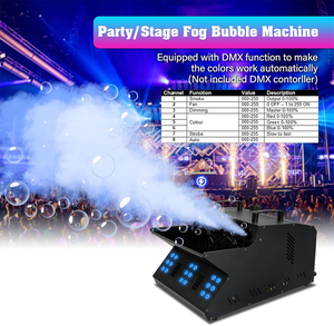1500 Вт Rgb Led Dmx 512 автоматический вентилятор мыльный пузырь туман дымовая машина с беспроводным дистанционным управлением для сцены <span class=keywords><strong>Dj</strong></span> свадебное шоу для детей - Product Image 6