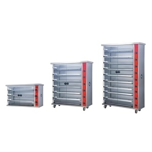 Asador eléctrico de acero inoxidable de 9 varillas, máquina de asador de <span class=keywords><strong>pollo</strong></span> comercial, estante eléctrico giratorio para horno de restaurante, asado - Product Image 6
