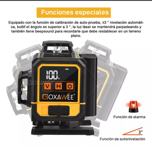 Niveau <span class=keywords><strong>laser</strong></span> vert à 16 lignes de qualité professionnelle, adapté à la menuiserie, la pose de carrelage et à la construction murale - Product Image 6