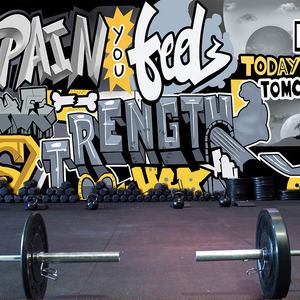 Carta da parati in stile industriale dipinta a mano per la palestra decorazione del Club inglese impermeabile murale di sfondo - Product Image 3