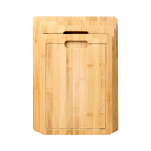 Planche à découper en bambou épaissi, usage domestique, en bambou moso, pour couper les légumes, les fruits et préparer des plats. - Product Image 5