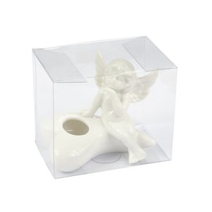 Portacandele in Ceramica Stile Europeo Fatto a Mano 90x50mm con Coperchio, Logo Personalizzato, Supporto per Candele in Porcellana - Product Image 2