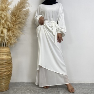 6673 #   Nuevo Vestido Elegante Informal Versátil de Color Blanco con Bolsillos y Forro en Material Nida - Product Image 6