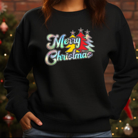 Hologramme Argent Vinyle Transfert Imprimé Joyeux Noël Arbre Strass Transfert De Chaleur Fer sur pour Vêtements