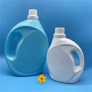 1 2 3 5 litres conteneur vide de poudre à laver bouteille de détergent liquide en plastique emballage bouteille de revitalisant en tissu avec étiquette