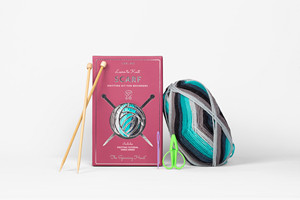 Learn to Knit <b>Kit</b> for Adults – <b>Beginner</b> Scarf <b>Knitting</b> <b>Kit</b> with Wool Yarn, Bamboo Needles & Video Tutorials – Nebula - Product Image 5