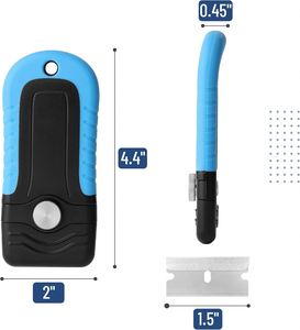 Eco-Friendly Household Cleaning Tool for Removing Labels <b>Decals</b> Paint-Retractable Plastic Razor Blade <b>Window</b> Glass Scraper - Product Image 2