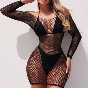 Avrupa Amerikan Seksi İç Giyim File Kıyafet Şeffaf Tek Parça ODM Naylon Üniforma - Product Image 3