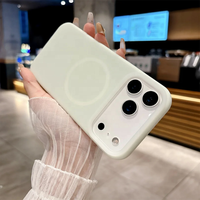 Étui de téléphone magnétique en silicone givré de luxe premium pour iPhone 17 Air 16 15 14 13 12 11 Plus Pro Max sans fil