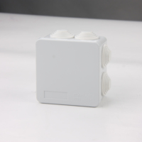 Boîte de jonction électrique carrée en plastique ABS Lihon, étanche IP65, 85*85*50mm, utilisable en intérieur ou en extérieur avec presse-joints