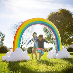 Inflatable Rainbow Water Arch <b>Spray</b> Play <b>Set</b> 200x160cm Outdoor Kids Garden Toy For Summer Fun - Product Image 1
