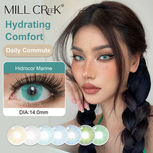 <span class=keywords><strong>Lentilles</strong></span> de contact colorées tendance Haipurecon en gros, couleurs personnalisables, 40 % d'eau, port sûr et doux - Product Image 1