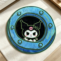 Custom Printed sanrio Rug Irregular Shaped Anime Rug Fake Wool Luxury Fluffy Kawaii Cashmere Soft Hello Kitty Carpet Home Decora