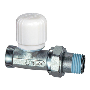 Valvola Termostatica Dritta Far 3/8\"-24x19\" per Tubi Multistrato in Rame e Plastica, Controllo Manuale per Acqua, Olio e Gas - Product Image 2