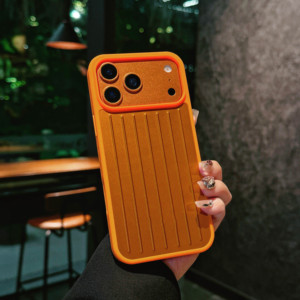 Étui de téléphone de luxe en alliage d'aluminium magnétique givré pour 17ProMax 16pro, design valise, protection intégrale antichoc, style urbain - Product Image 3