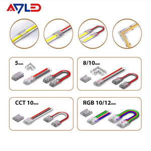 ตัวเชื่อมต่อมุมแถบไฟ LED Adled Cob ขนาด 5 มม. 8 มม. 10 มม. แบบ 2 ขา สำหรับแถบไฟ LED 0-36V - Product Image 4
