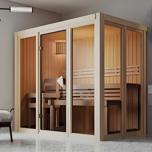 Combinaison de <span class=keywords><strong>sauna</strong></span> infrarouge lointain en carbone de luxe <span class=keywords><strong>sauna</strong></span> intérieur/extérieur à faible emf pour 2 personnes - Product Image 6