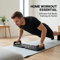 Équipement de fitness multifonctionnel pliable pour exercices de musculation avec corde de traction et poignée recouverte de caoutchouc pour l'exercice des muscles pectoraux