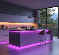 Comptoir de bar LED éclairé sur mesure, moderne, pour hôtel, supermarché, restaurant, boîte de nuit, avec garantie de 10 ans