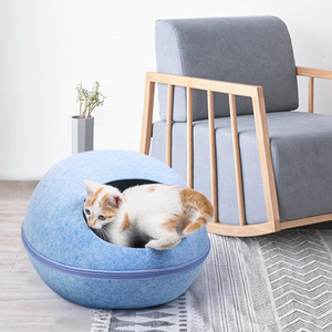 Cuccia Morbida e Calda in Peluche, Comoda Casa per <span class=keywords><strong>Gatti</strong></span> Domestici e Gattini Carini - Product Image 3