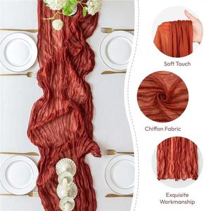 Venta al por Mayor de Caminos de Mesa de Gasa Voile Bali en 77 Colores, 90x180, 90x300, 90x400cm, Camino de Mesa Transparente para Decoración de Bodas, Eventos y Fiestas - Product Image 2