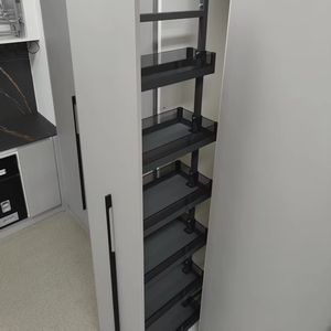 Kitchen <strong>Cabinet</strong> <strong>Pantry</strong> Unit MDF Basket in <strong>Pantry</strong> <strong>Cabinet</strong> Tall Unit Pull Out Organizer Glass Soft Close - Product Image 1