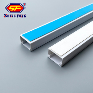 Canalisation de câblage intérieur, canaux 20x10, <span class=keywords><strong>mini</strong></span>-canalisation 10x10, rail <span class=keywords><strong>PVC</strong></span>, gaine murale - Product Image 1