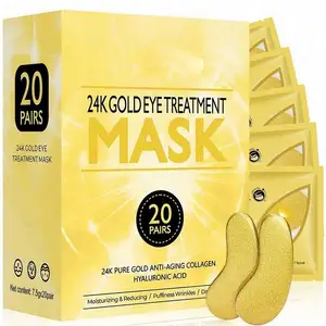 Discount hydrogel gel mask 24k gold under eye patches Hot Product eyes care patch collagen