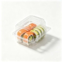 Scatola Trasparente in PET per Pasticceria, Macaron e Dessert 155x125x80mm, Contenitore all'Ingrosso