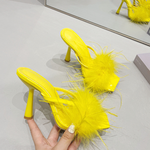 Sandales à talons aiguilles pour femmes, modèle 2026, les plus vendues, à bout ouvert, style tongs, mode estivale, à enfiler, antidérapantes - Product Image 2