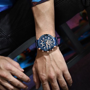 CRRJU 2297 orologi da uomo in acciaio inossidabile impermeabile con luminoso crrju negozio ufficiale cronografo sportivo orologi Relogio Masculino - Product Image 6