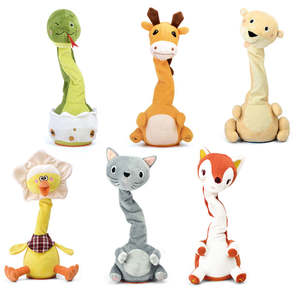 Eco-Vriendelijke Gepersonaliseerde Lange Hals Dansende Pratende Dieren Sprekende Speelgoed Baby Speelgoed Kids Elektronisch Speelgoed Met Geluid - Product Image 1
