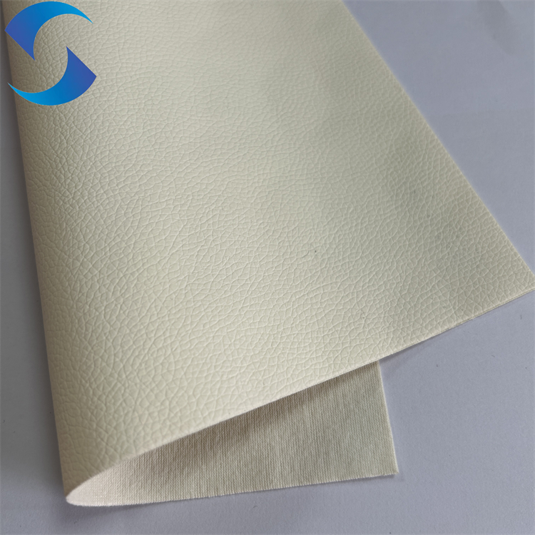 Customised 3D Lychee Pattern PVC Artificial Leather Fabric Durable for Synthetic Leather Bags Handbag Fabric