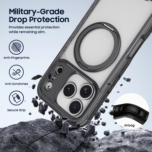 Directo de Fábrica: Carcasa Magnética con Anillo Giratorio de 360 Grados para iPhone 17 Pro Max, Funda Protectora Mate - Product Image 2